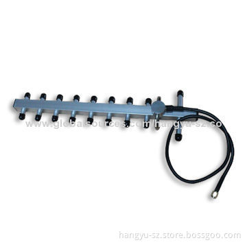 2.4GHz Yagi Antenna with 10dBi Gain, 100W Maximum Input Power
